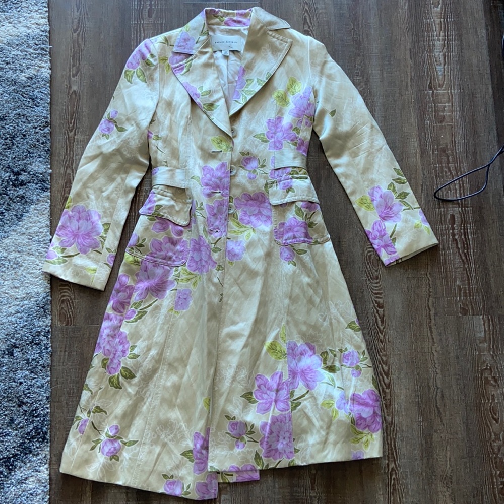 Banana Republic Floral Trench Coat